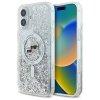 Karl Lagerfeld KLHMP16SLGKCSGH iPhone 16 6.1 hardcase transparent Liquid Glitter Karl&Choupette Head Magsafe